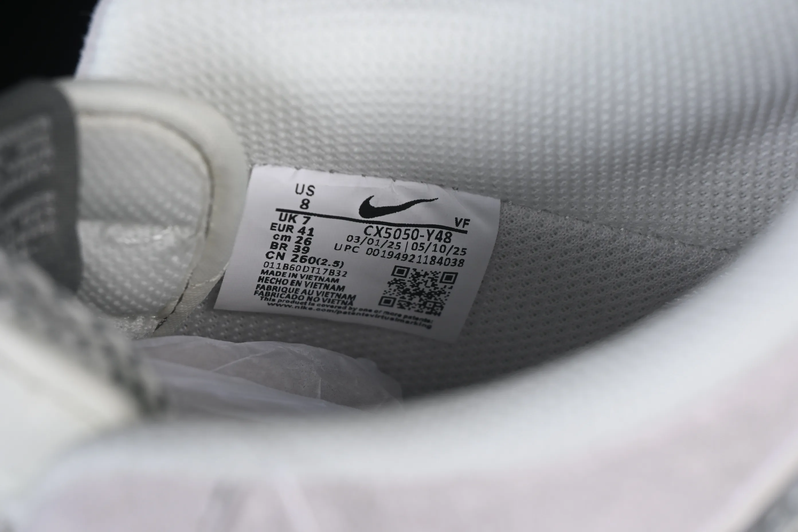 All categories Nk Air Force 1 Air Force series Nk Air Force 1 Low Air Force low-top Nike Air Force 1'07 Low joint model light gray frosted Air Force 1 low-top casual sneakers CX5050-Y48